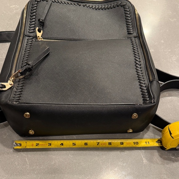 Calpak Black Backpack with Gold Details - Picture 3 of 9
